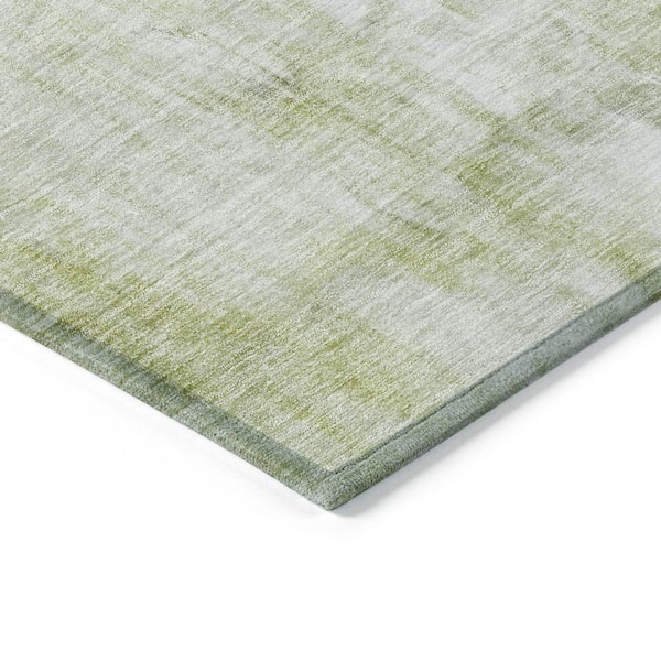 Chantille Machine Washable Indoor/Outdoor Abstract ACN1095 Sage 1 ft. 8 in. x 2 ft. 6 in. Area Rug