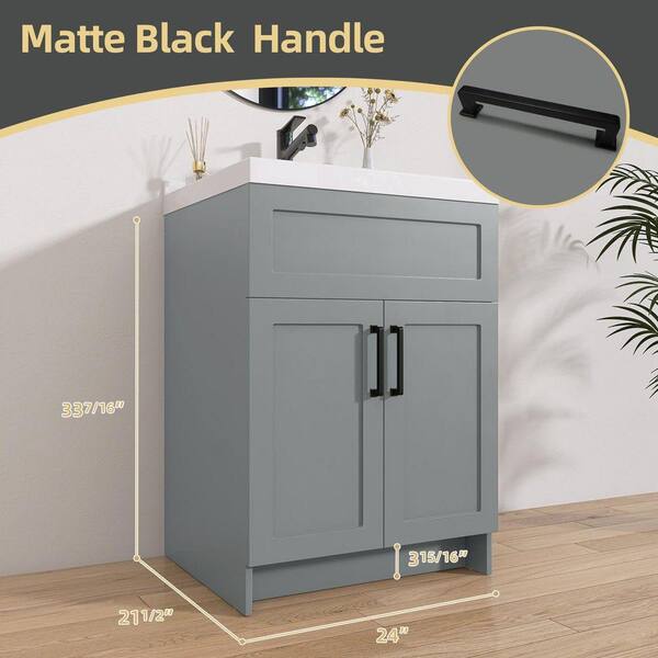 NTQ 24 in. W x 21.5 in. D x 33.5 in. H Bath Vanity Cabinet without