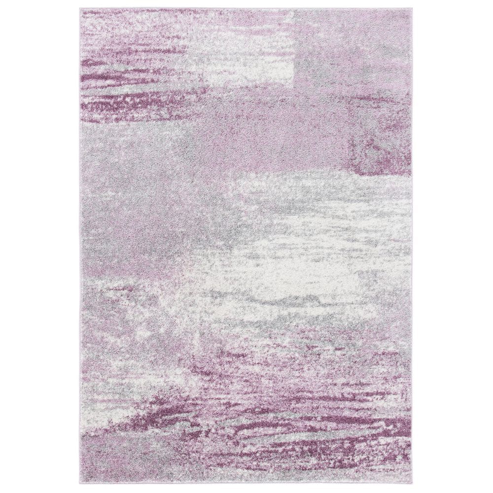Adirondack Gray/Purple Solid Color 4 ft. x 6 ft. Distressed Area Rug price history on PriceWatchPro