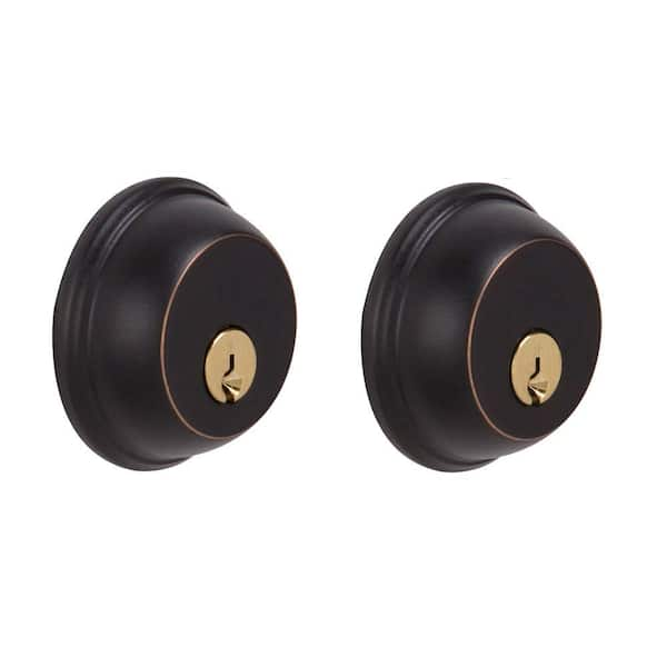 Schlage B62 Series Aged Bronze Double Cylinder Deadbolt Certified ...