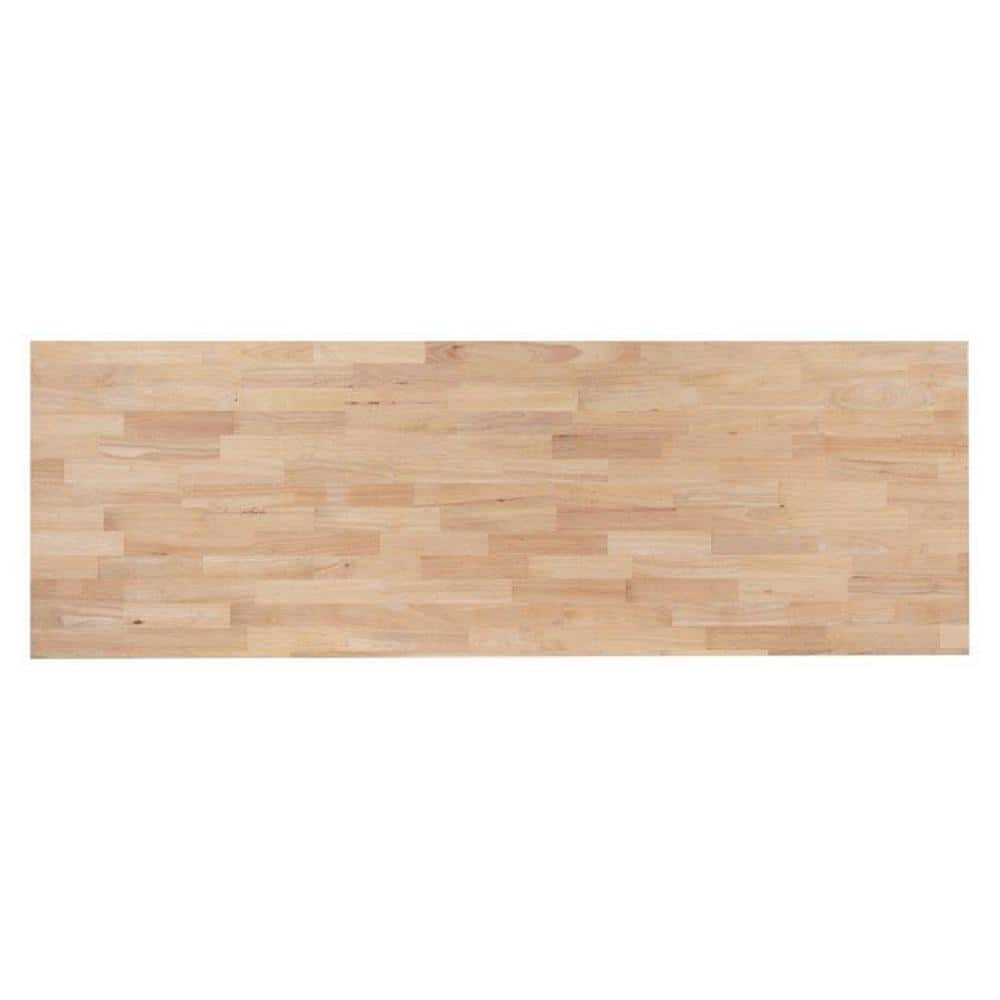 MSI 6 ft. L x 25 in. D Unfinished Maple Butcher Block Standard ...