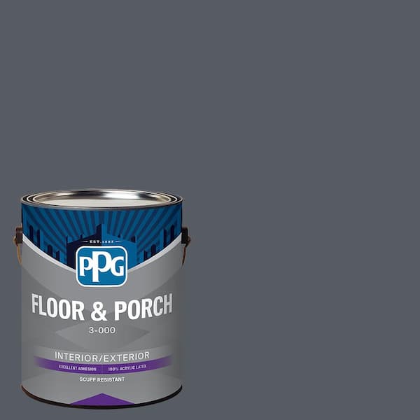 PPG 1 gal. PPG0993-7 Moody Sky Satin Interior/Exterior Floor and Porch Paint