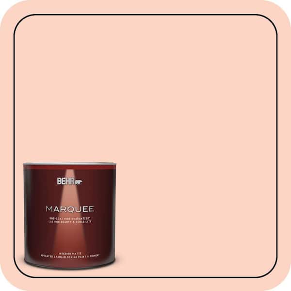 BEHR MARQUEE 1 qt. #210A-2 Coral Dune Matte Interior Paint & Primer