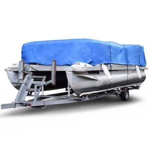 Sportsman 1200 Denier 17 ft. to 20 ft. (Beam Width Up to 110 in.) Blue Pontoon Boat Cover Size PT-2