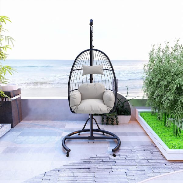 Tidoin Outdoor Hanging Egg Chair Replacement Cushion Swing Basket