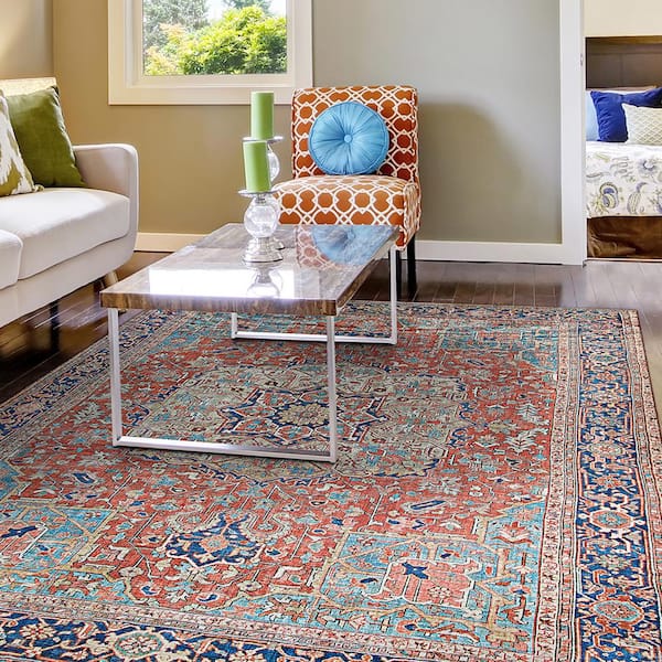 Pasha Heriz Ruby 9 ft. x 12 ft. Area Rug