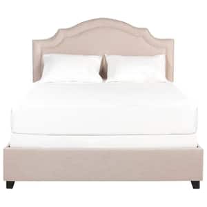 Theron Off-White Queen Upholstered Bed