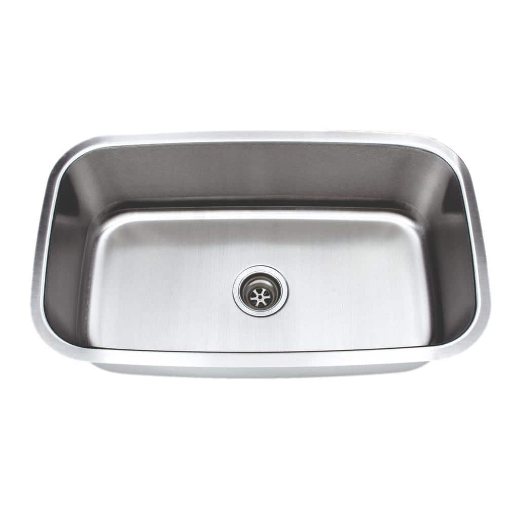 31.5'' Stainless Steel Single Bowl Undermount Kitchen Sink