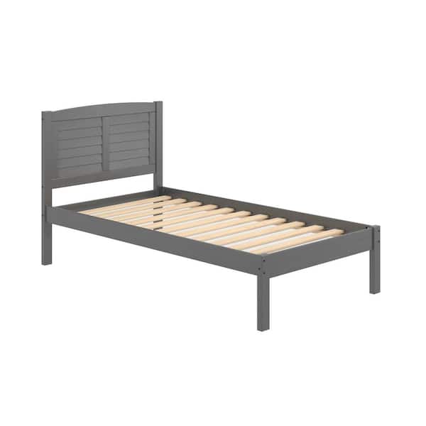 Donco Kids Antique Grey Twin Louver Bed