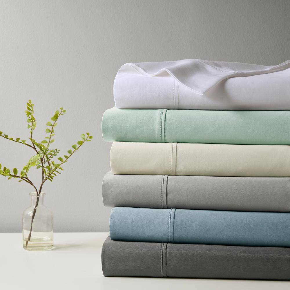 King Seafoam Cotton Blend Cooling Sheet Set