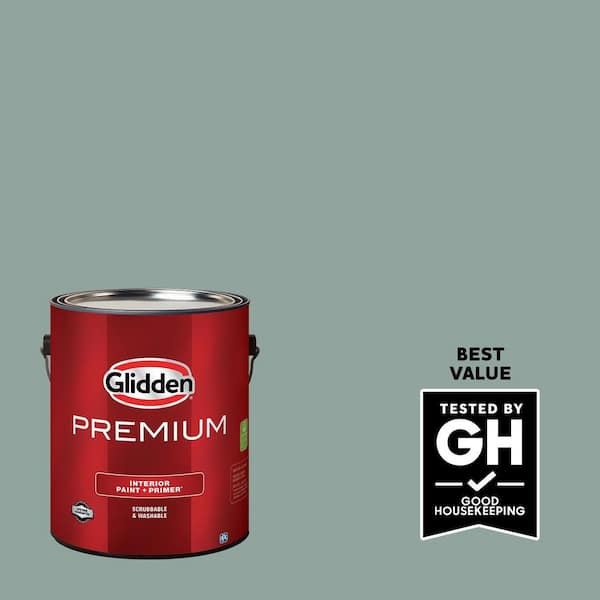 Glidden Premium 1 gal. PPG1136-5 Spruce Shade Semi-Gloss Interior Latex Paint