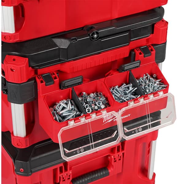 Milwaukee PACKOUT Tool Box 2-Bin Attachment 48-22-8610 - The Home