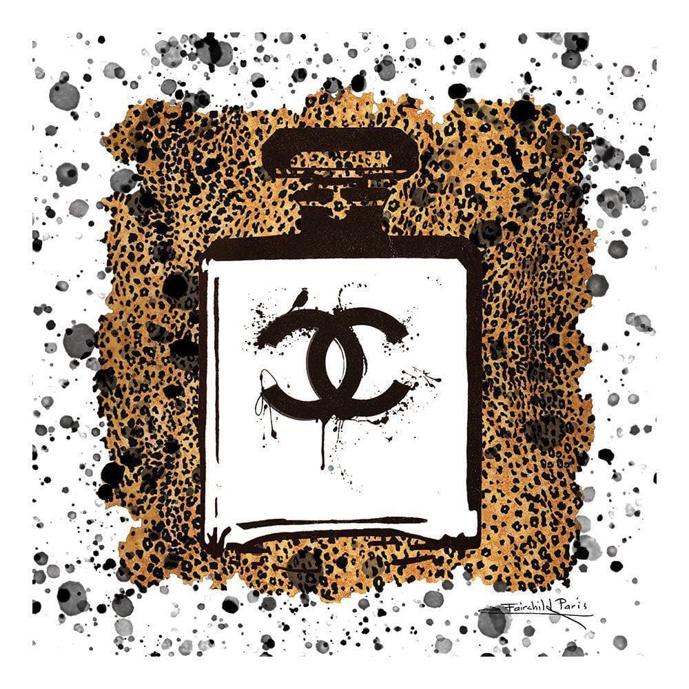 Fashion Perfume Bottle, Animale Print by Fairchild Paris 1 Piece Unframed Canvas Drawing Print 30 in. x 30 in. price history on PriceWatchPro