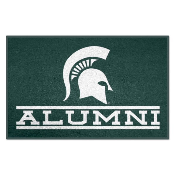 Michigan State Spartans Alumni Green 1.5 ft. x 2.5 ft. Starter Area Rug