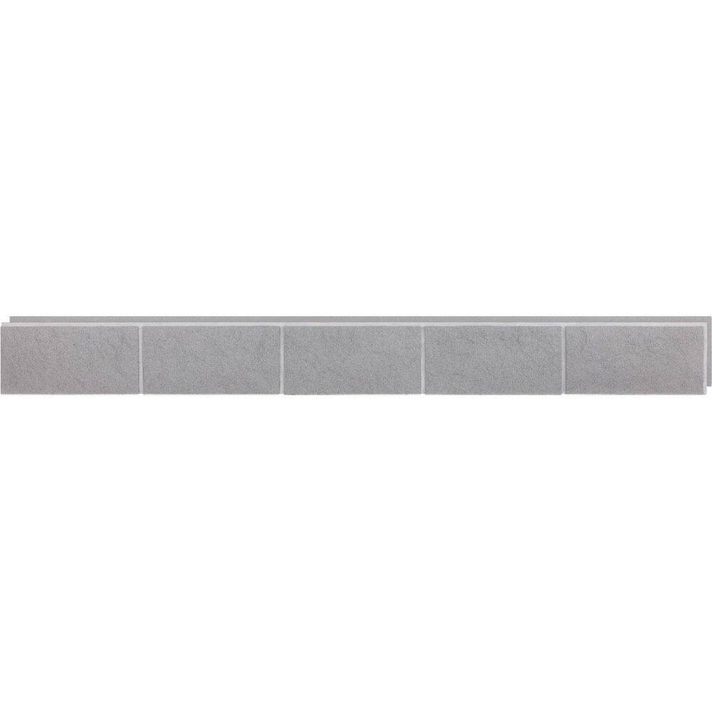 "EverStone Dry Stacked, Smooth Ashlar Block Faux Concrete Panel, 90 1/8""W x 12 1/8""H x 3/4""D, Mauve Brown" price history on PriceWatchPro