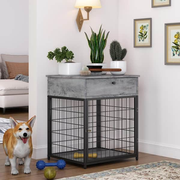 Diy dog 2024 crate nightstand