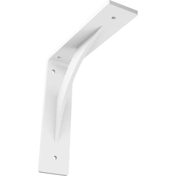 Ekena Millwork 2 in. x 8 in. x 8 in. Steel White Primer Legacy Bracket