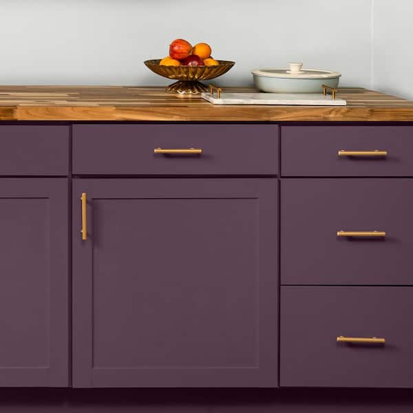 Glidden 1 qt. PPG1046-7 Purple Basil Satin Door, Trim and Cabinet