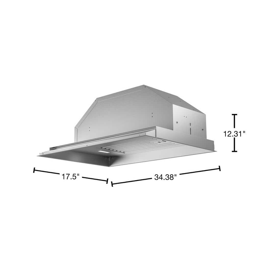 Zephyr Vortex 36" Stainless Steel Convertible Insert Range Hood