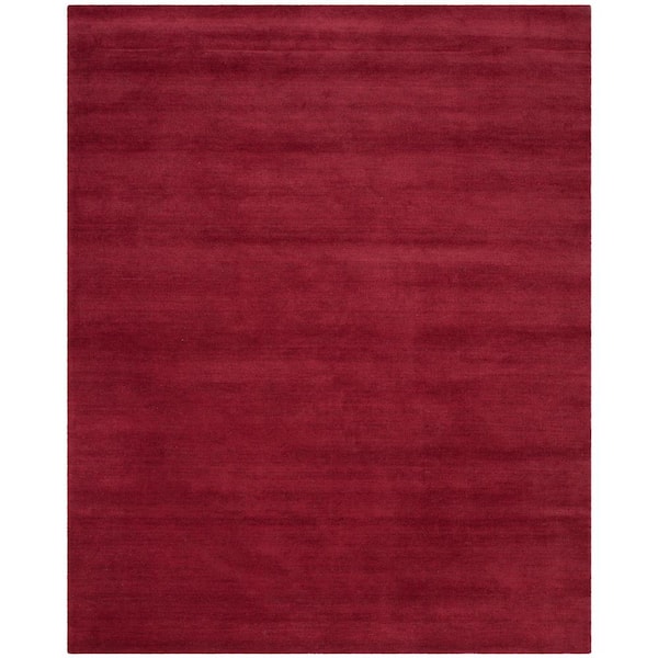 SAFAVIEH Himalaya Red 9 ft. x 12 ft. Solid Area Rug