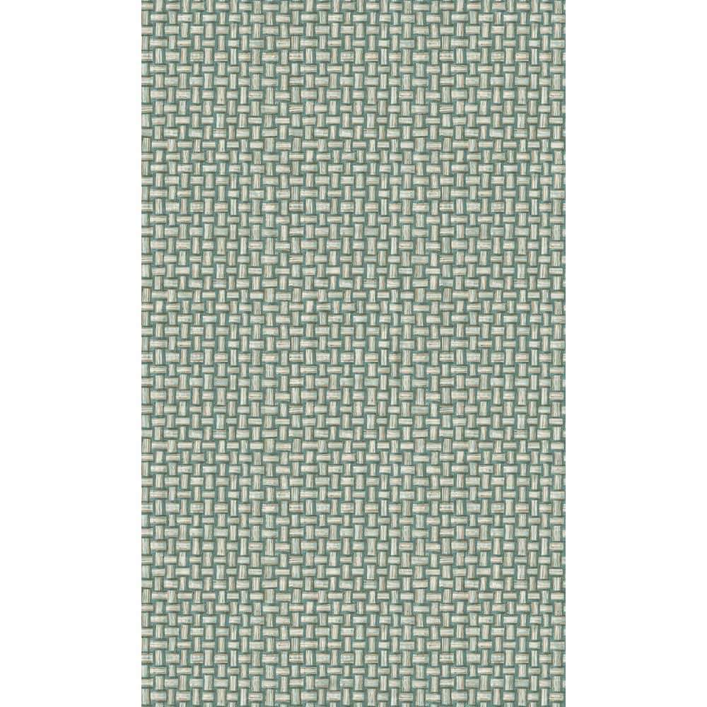 Teal Woven Effect Textured Geometric Printed Non-Woven Paper Paste the Wall Textured Wallpaper 57 Sq. Ft. price history on PriceWatchPro