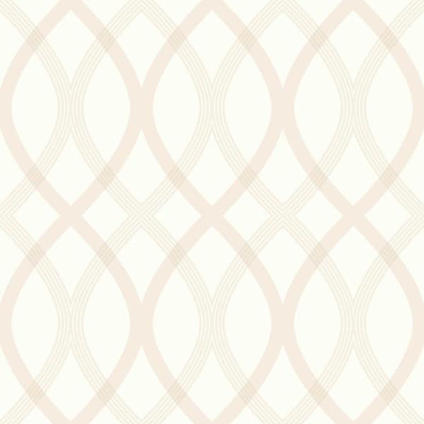 Beacon House Contour Beige Geometric Lattice Beige Wallpaper Sample