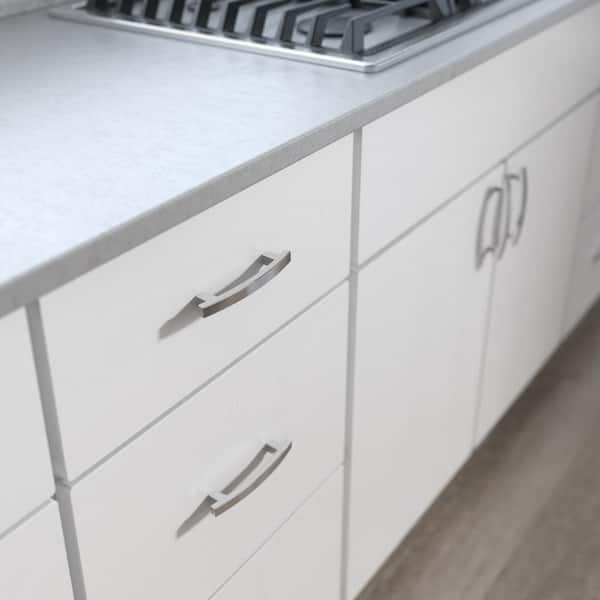 20x Bowed Chrome Kitchen Cupboard Cabinet Drawer Door Handles 4 Sizes
