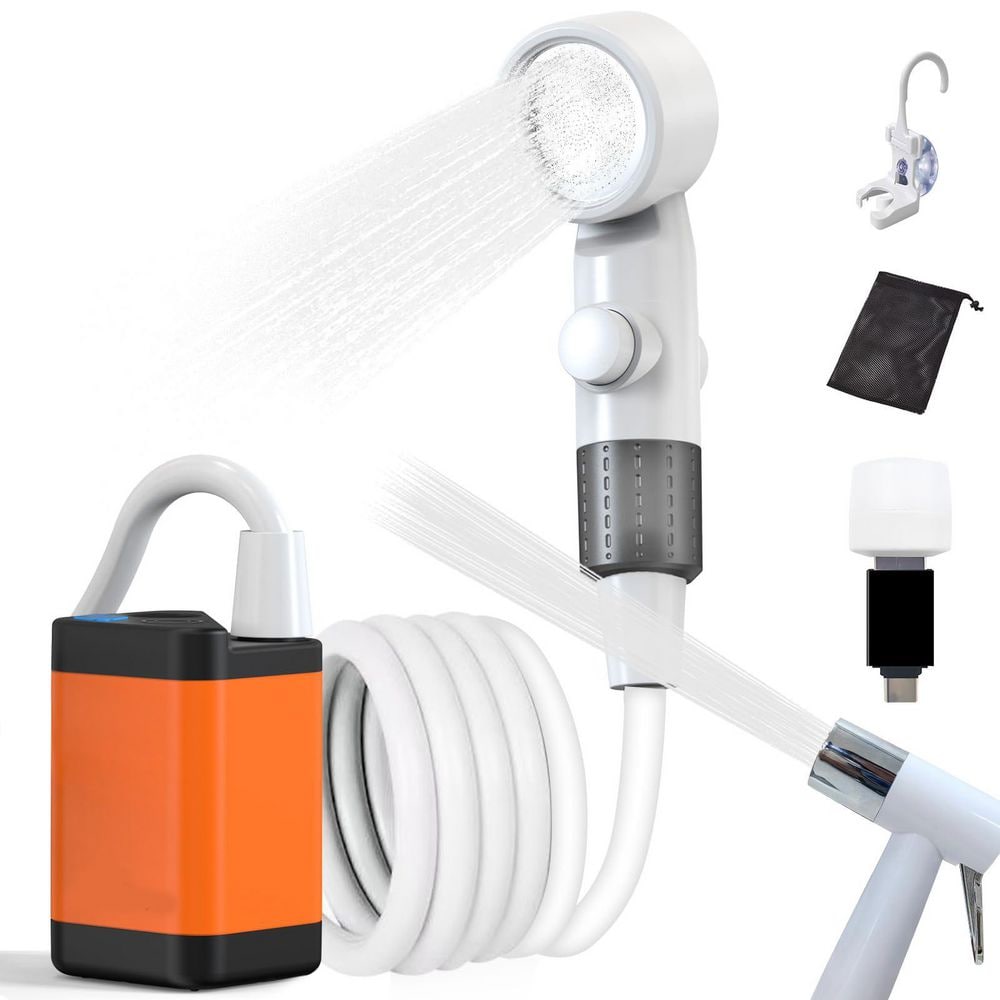 Outdoor Living Portable Camping Shower Pump with Intelligent Display Multiple Spray Modes LED Light Pool Accessory price history on PriceWatchPro