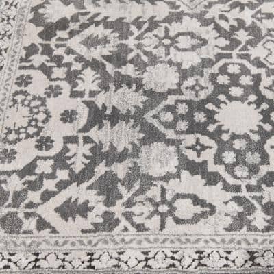 Skyline 2 ft. x 3 ft. Blue/Beige Floral Area Rug