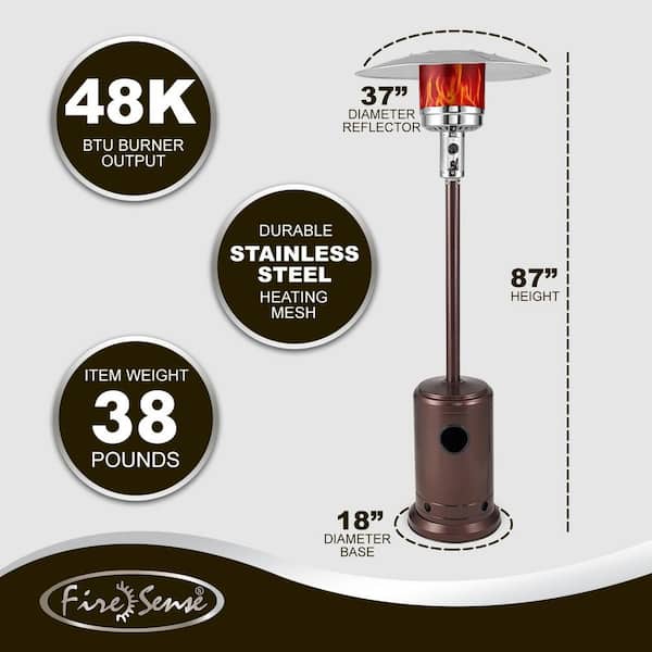 WT Living Full Length Outdoor Flame Patio Heater Vinyl Cover WT Living Full Length Outdoor Flame Patio Heater Vinyl Cover