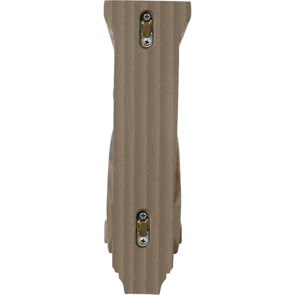 Walnut Hand-Carved Traditional Scroll Corbel, 13" Height