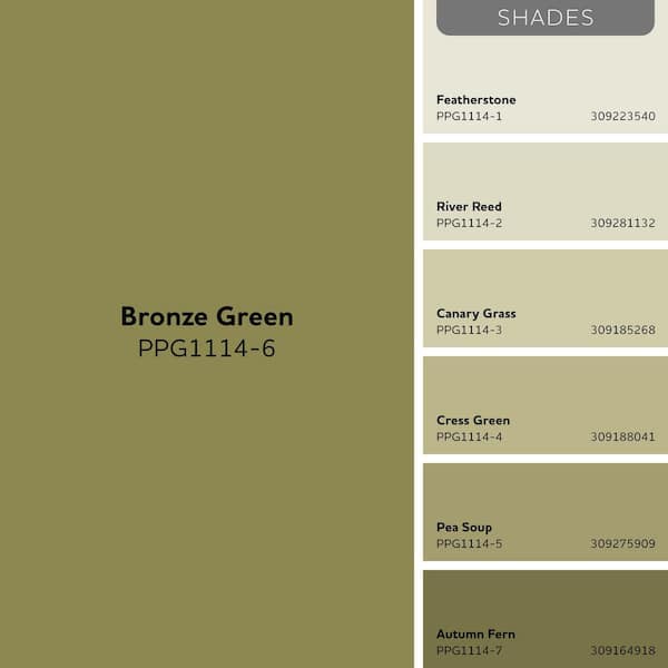 Glidden Diamond 1 qt. PPG1114-6 Bronze Green Eggshell Interior
