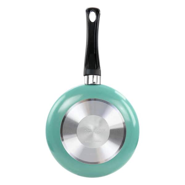 Oster Luneta 8 Inch Aluminum Nonstick Frying Pan in Turquoise