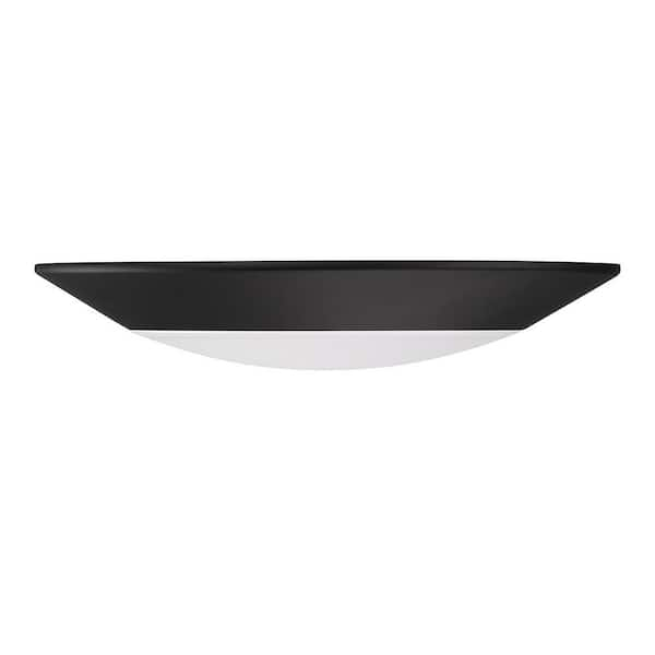 Savoy House 7.48 in. Matte Black Selectable LED Flush Mount Disc