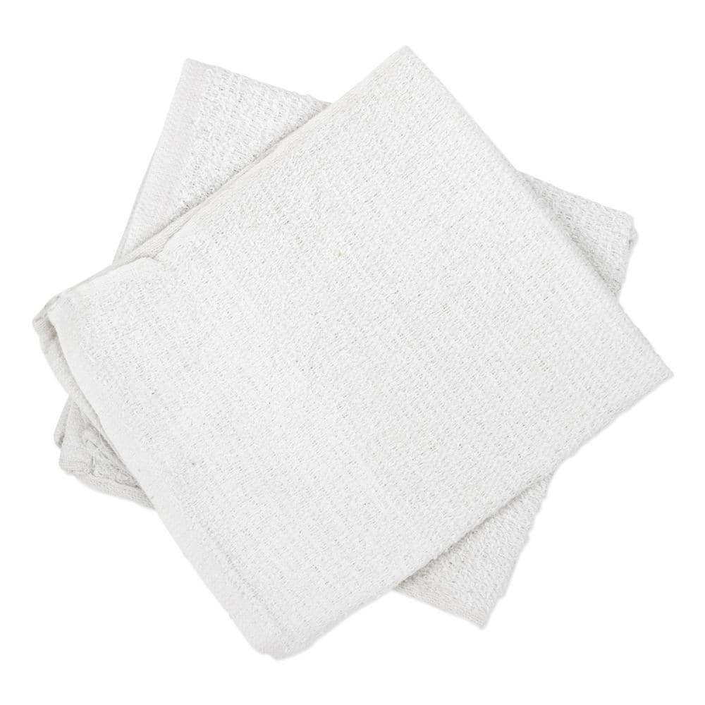 Multipurpose Reusable Cotton Wiping Cloths in White (5 lbs./Box)