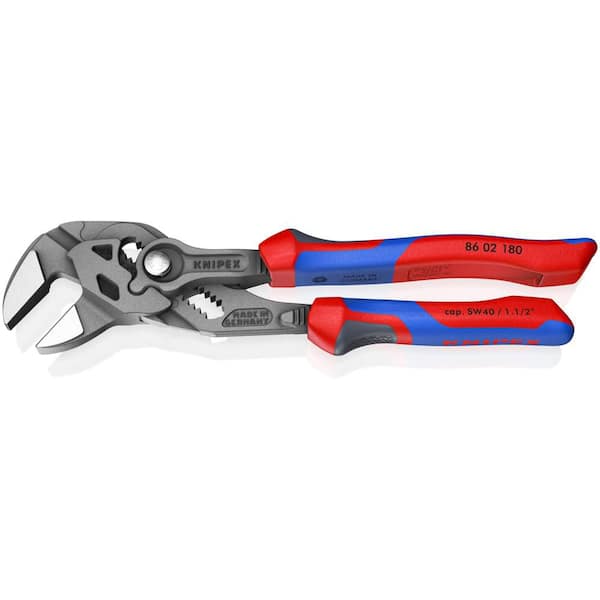 KNIPEX 7-1/4 in. Pliers Wrench with Comfort Grip Handles in Black