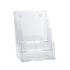 New Clear 2 Tier 2 Pocket Letter Sized Brochure Holder 9.25"W x 5"D x 11.25"H 