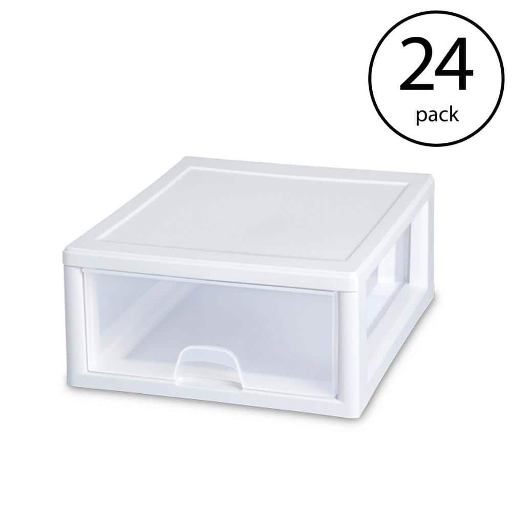 Sterilite 16 qt Stacking Drawer, Clear