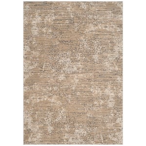 Meadow Beige 7 ft. x 9 ft. Abstract Area Rug