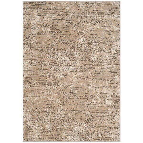SAFAVIEH Meadow Beige 7 ft. x 9 ft. Abstract Area Rug