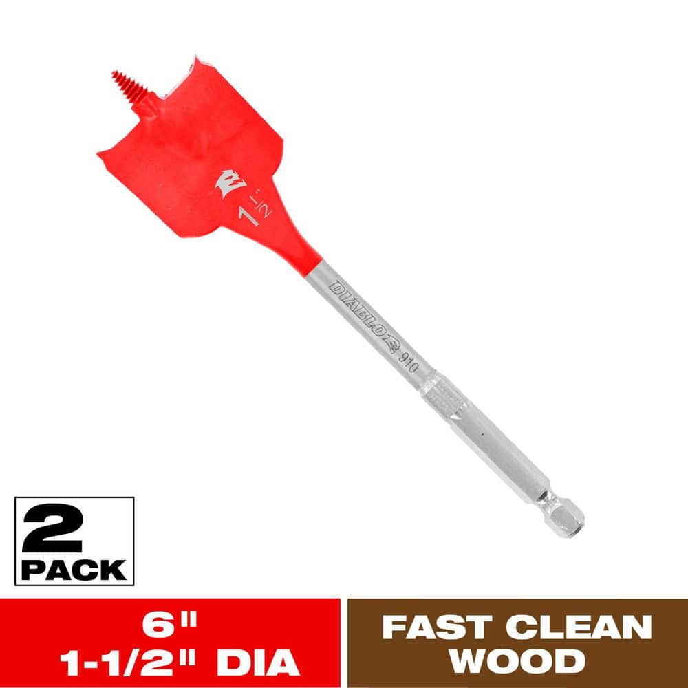 1-1/2 in. x 6 in. SPEEDemon Spade Bit (2-Pack) price history on PriceWatchPro