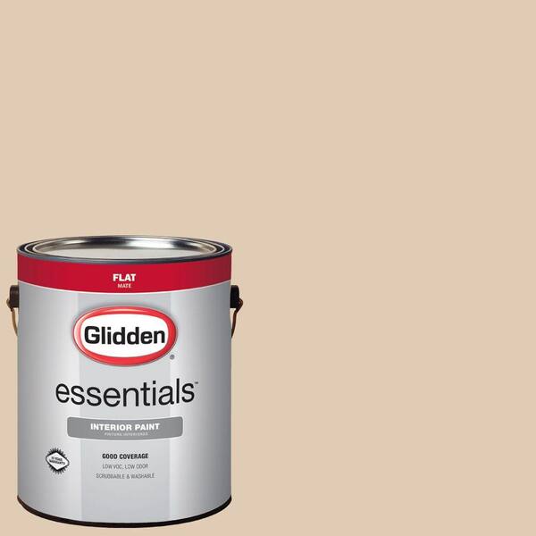 Glidden Essentials 1 gal. #HDGWN19U Brazil Nut Flat Interior Paint
