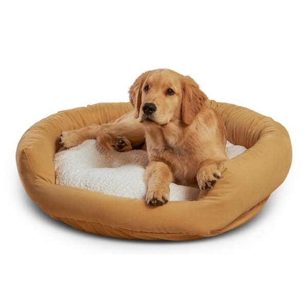 Happy Hounds Murphy Medium Buttercream Donut Dog Bed