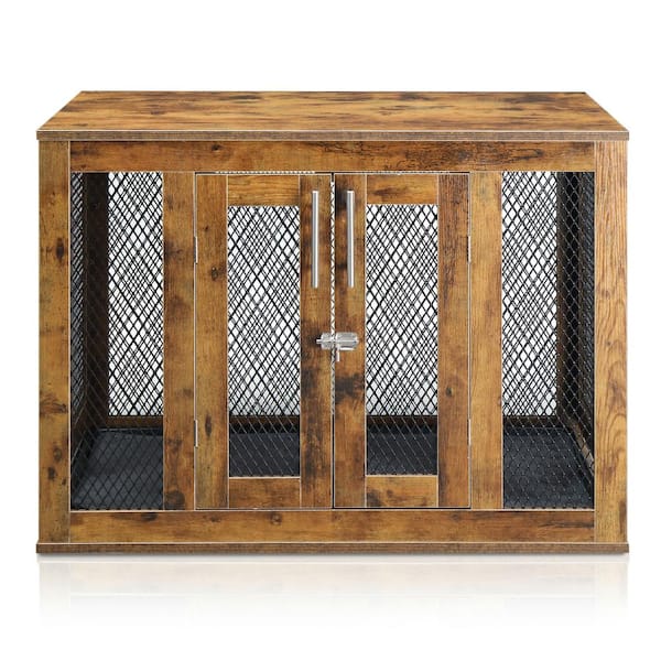 Karl home 36.4 in. Brown Rectangle MDF End Table