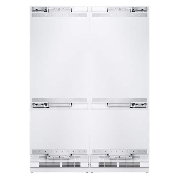 Hallman Panel Ready 60 in. 32 Cu. Ft. Counter-Depth Built-in Bottom Mount Refrigerator in