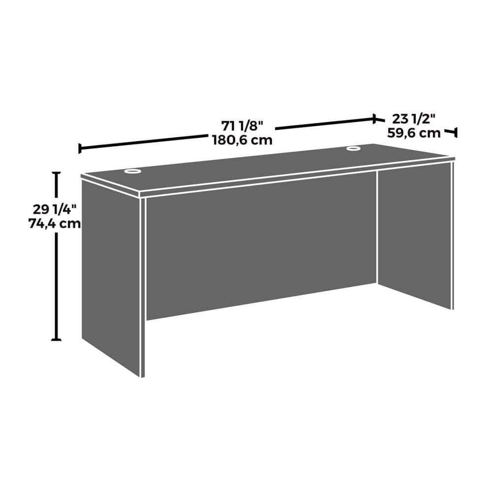 Classic Cherry Executive Wood Desk with Filing Cabinet