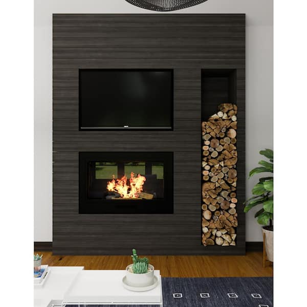 ORNAMENTAL 7/16 in. x 3-1/2 in. x 96 in. Prestained Gray Wood Casing Moulding