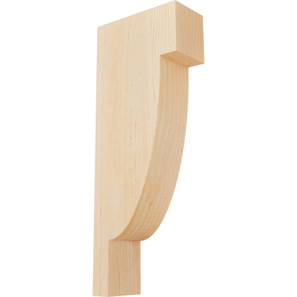 Ekena Millwork 3-1/2 in. x 8 in. x 20 in. Douglas Fir Alpine Smooth Corbel