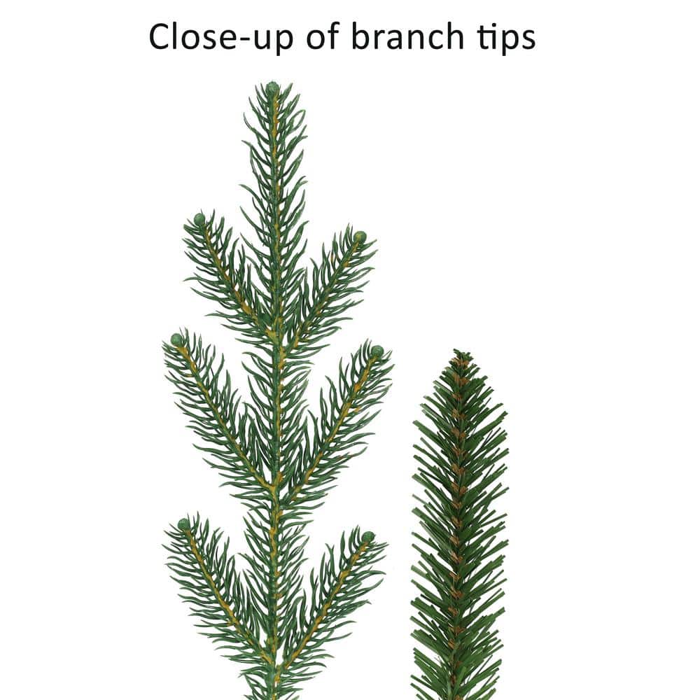 4.5 ft Pre-Lit Green Spruce Artificial Christmas Tree with Clear Lights