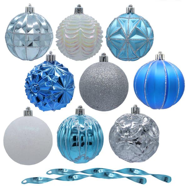 80 mm Assorted Ornament (75-Count) H2082 - The Home Depot